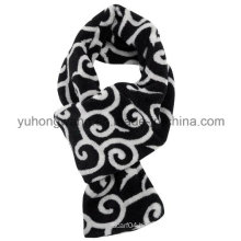 Customized Winter Warm Knitting Printed Polar Fleece Scarf